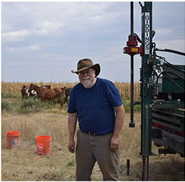 Joe in the field