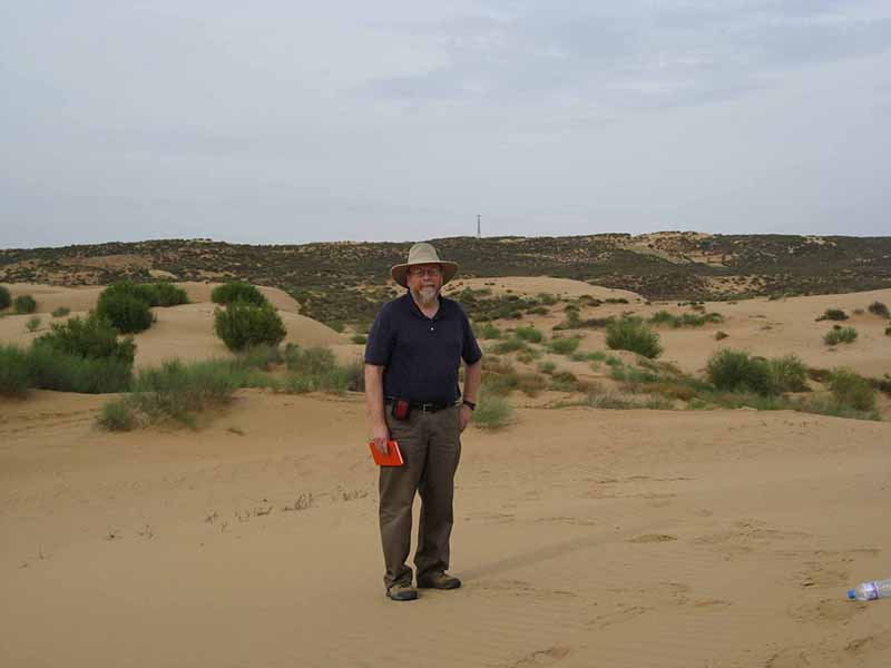 Joe in Mu Us dunes